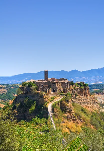 Civita di bagnoregio 的全景视图。拉齐奥。意大利. — 图库照片