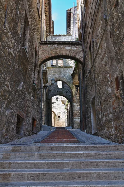 Steegje. Narni. Umbrië. Italië. — Stockfoto