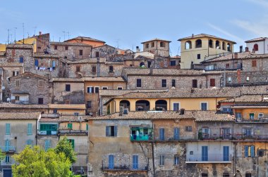 narni panoramik manzaralı. Umbria. İtalya.