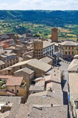 orvieto panoramik manzaralı. Umbria. İtalya.