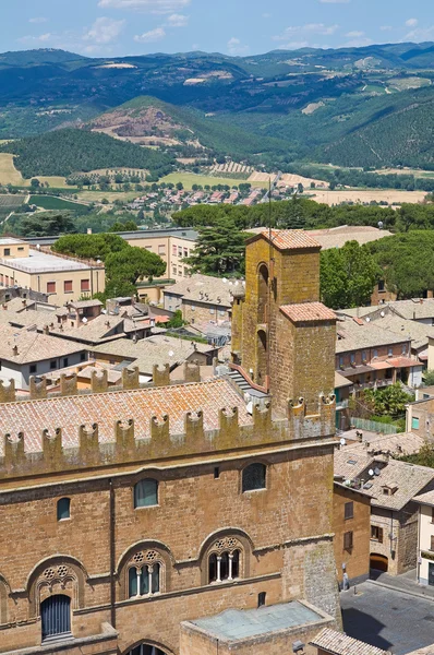 Orvieto panoráma. Umbria régió. Olaszország. — Stock Fotó