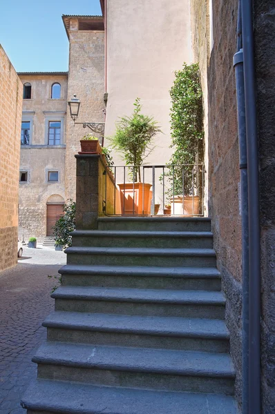 Alleyway. Orvieto. Umbria. İtalya. — Stok fotoğraf