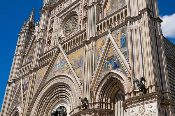 Cathedral of Orvieto. Umbria. Italy. — Stock Photo, Image