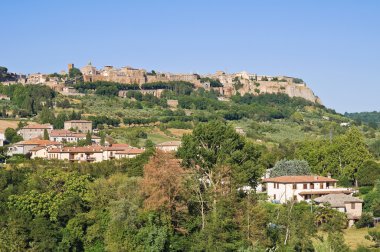 orvieto panoramik manzaralı. Umbria. İtalya.