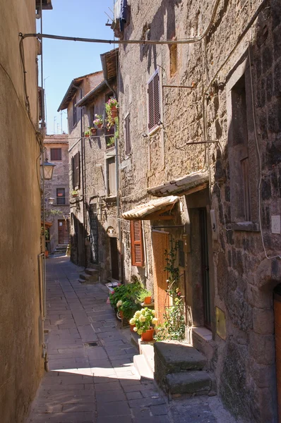 Alleyway. Bagnaia. Lazio. Italy. — Stock Photo, Image