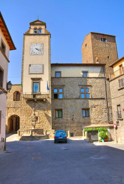 Edificio del Ayuntamiento. Vitorchiano. Lazio. Italia . —  Fotos de Stock