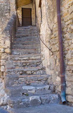 tipik bir ev. Tarquinia. Lazio. İtalya.