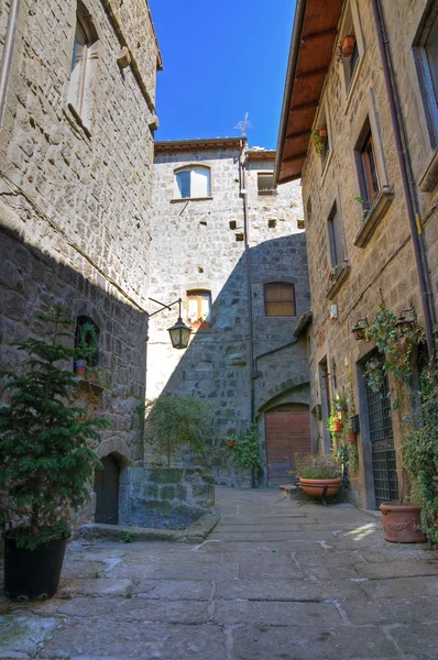 Gasse. viterbo. Latium. Italien. — Stockfoto