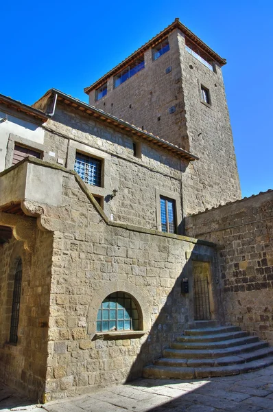 Uličky. Viterbo. Lazio. Itálie. — Stock fotografie