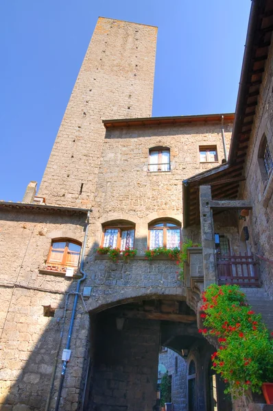 Uličky. Viterbo. Lazio. Itálie. — Stock fotografie