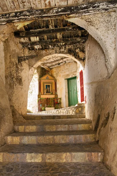 Une ruelle. Scalea. Calabre. Italie . — Photo