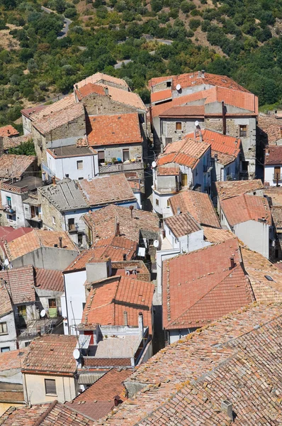 Vue panoramique sur Valsinni. Basilicate. Italie . — Photo