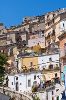 sant'agata di puglia panoramik manzaralı. Puglia. İtalya.