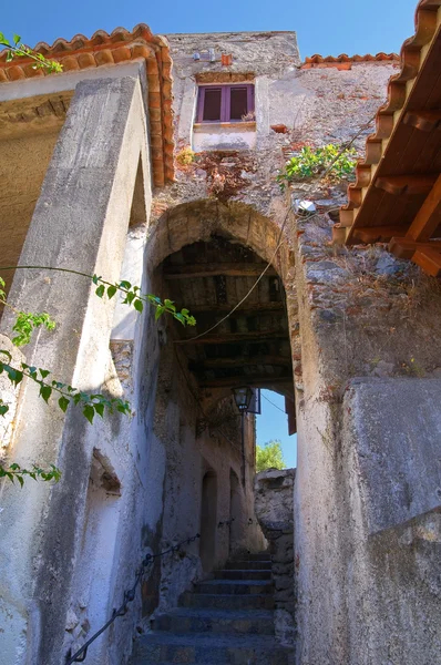 Folyosóját. Scalea. Calabria. Olaszország. — Stock Fotó