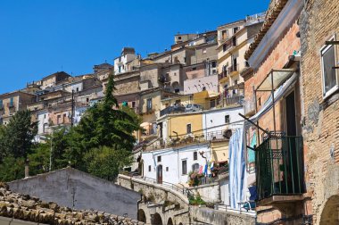 sant'agata di puglia panoramik manzaralı. Puglia. İtalya.