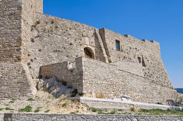 Norman swabian hrad deliceto. Puglia. Itálie. — Stock fotografie