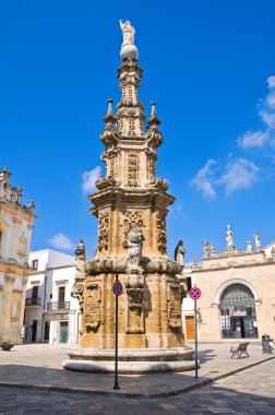 Virgin column. Nardò. Puglia. Italy.