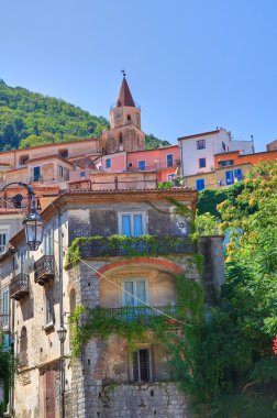 maratea panoramik manzaralı. Basilicata. İtalya.