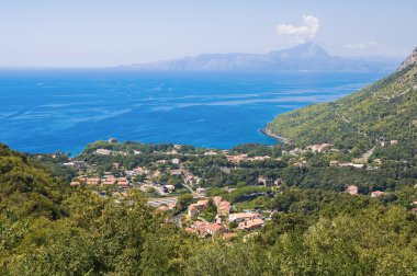 maratea panoramik manzaralı. Basilicata. İtalya.