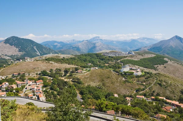 Panoramiczny widok maratea. Basilicata. Włochy. — Zdjęcie stockowe