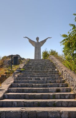 Maratea kurtarıcı İsa. Basilicata. İtalya.
