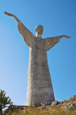 Maratea kurtarıcı İsa. Basilicata. İtalya.