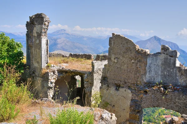 Kasteel uit de ruïnes. Maratea. Basilicata. Italië. — Stockfoto