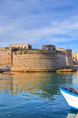 Angevine-Aragonese Castle. Gallipoli. Puglia. Italy. clipart