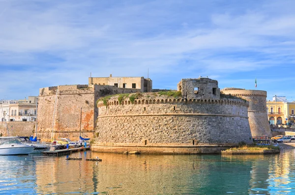 Zamek Aragoński Angevine. Gallipoli. Puglia. Włochy. — Zdjęcie stockowe