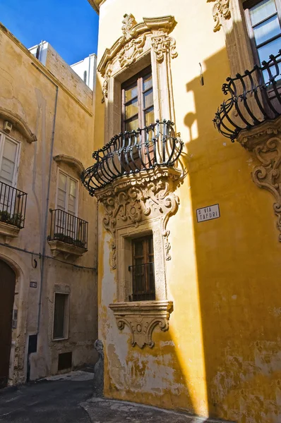 Palacio Tafuri. Gallipoli. Puglia. Italia . — Foto de Stock