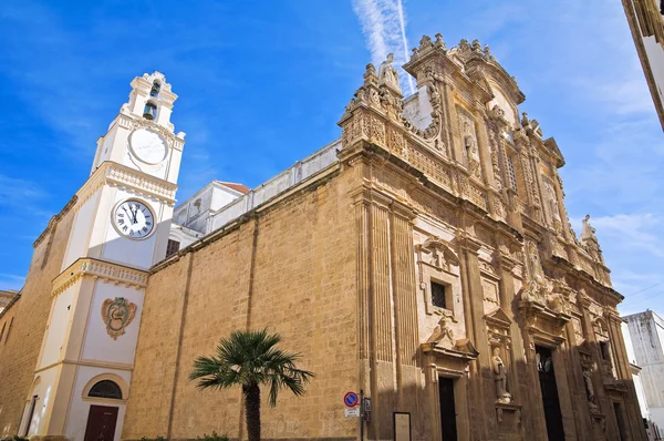 Baziliky svatého Agata. Gallipoli. Puglia. Itálie. — Stock fotografie