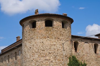 agazzano Kalesi. Emilia-Romagna. İtalya.