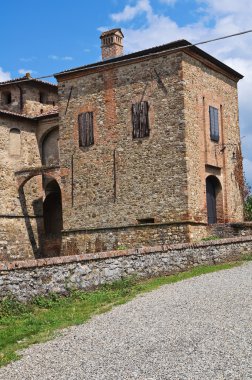 agazzano Kalesi. Emilia-Romagna. İtalya.