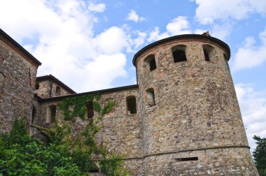 agazzano Kalesi. Emilia-Romagna. İtalya.