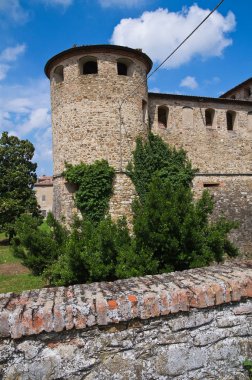agazzano Kalesi. Emilia-Romagna. İtalya.