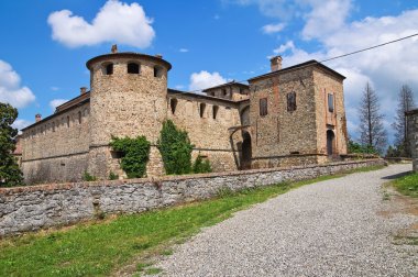 agazzano Kalesi. Emilia-Romagna. İtalya.