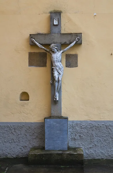 Kerk van st. giacomo. Ponte dell'olio. Emilia-Romagna. Italië. — Stockfoto