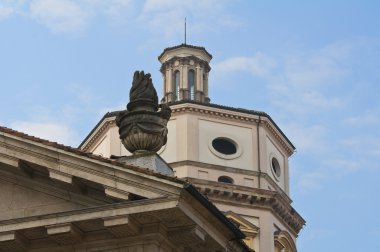 Bazilikası St agostino. Piacenza. Emilia-Romagna. İtalya.