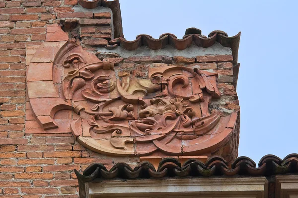 Historický palác. Piacenza. Emilia-Romagna. Itálie. — Stock fotografie