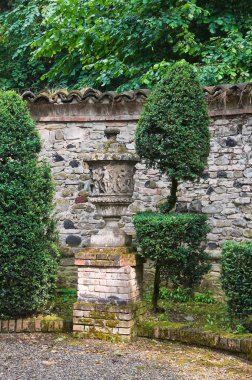 grazzano görünümünü visconti. Emilia romagna. İtalya.