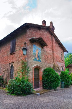 alleyway. grazzano visconti. Emilia-Romagna. İtalya.