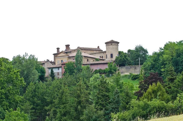 Hrad scipione. Salsomaggiore terme. Emilia-Romagna. Itálie. Stock Fotografie