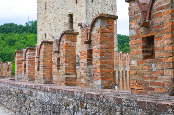 Slottet av vigoleno. Emilia-Romagna. Italien. — Stockfoto