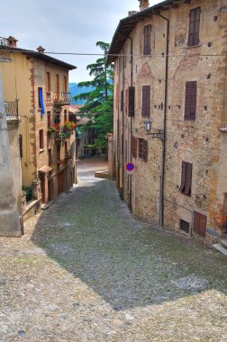 alleyway. castell'arquato. Emilia-Romagna. İtalya.
