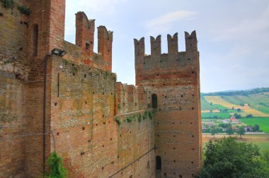 castell'arquato Kalesi. Emilia-Romagna. İtalya.
