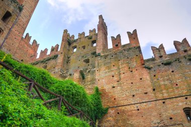 castell'arquato Kalesi. Emilia-Romagna. İtalya.