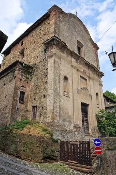 Church of SS. Trinita. Castell'Arquato. Emilia-Romagna. Italy. — Stock Photo, Image