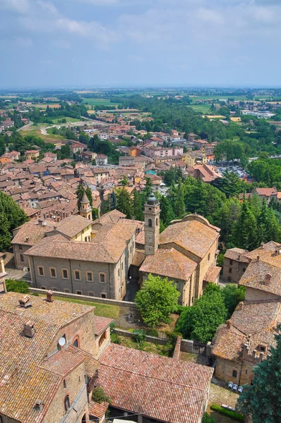 Vista panorâmica de Castell 'arquato. Emilia-Romagna. Itália . — Fotografia de Stock