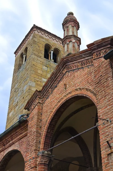 Igreja Colegiada de Castell 'Arquato. Emilia-Romagna. Itália . — Fotografia de Stock