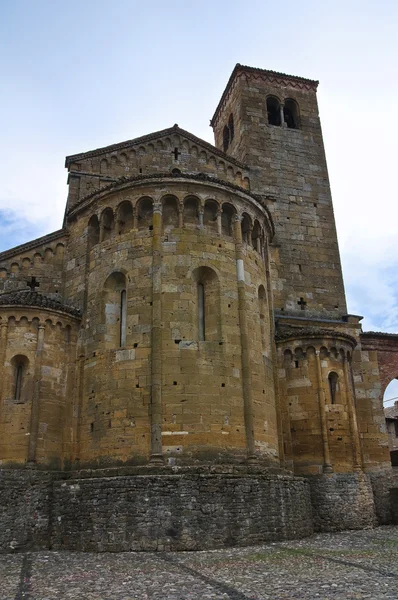 Iglesia Colegiata de Castell 'Arquato. Emilia-Romaña. Italia . —  Fotos de Stock